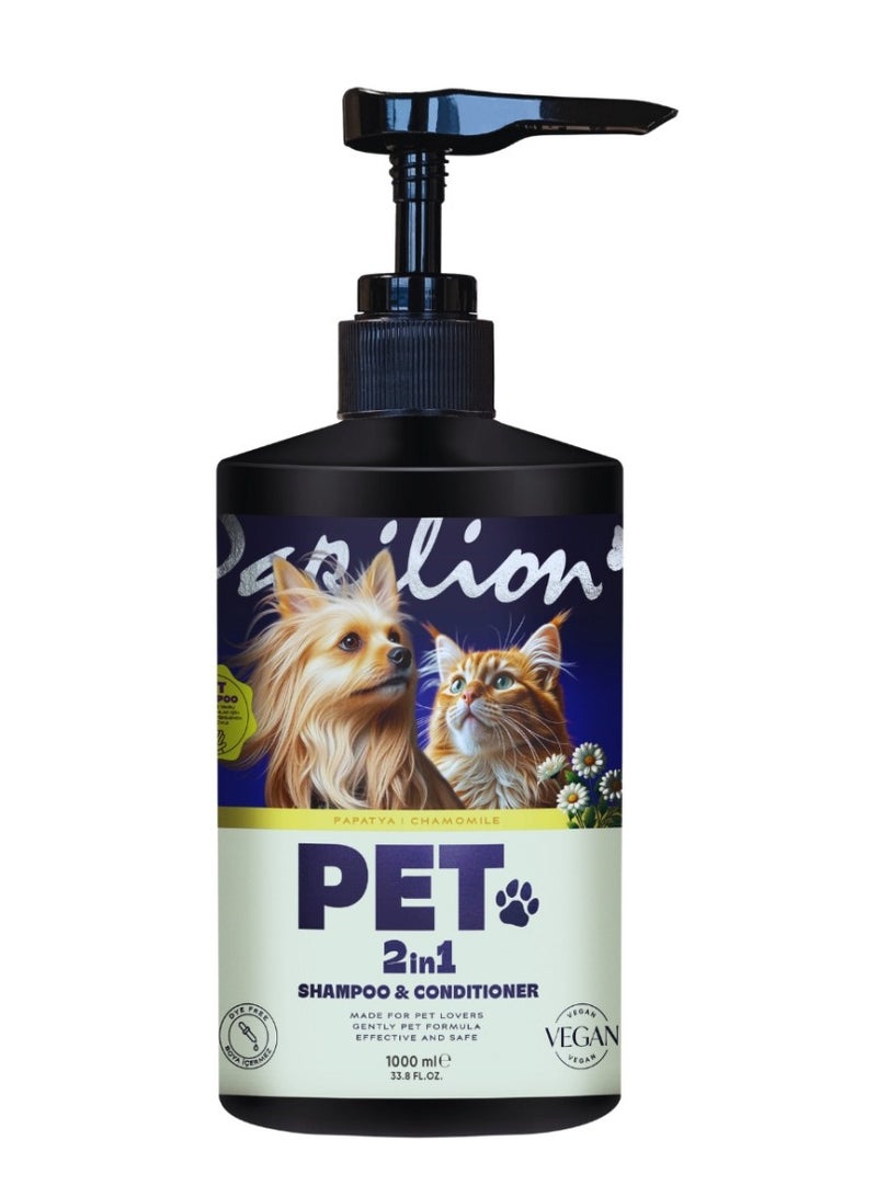 Pet 2 in 1 Shampoo & Conditioner, Chamomile, 1000ml